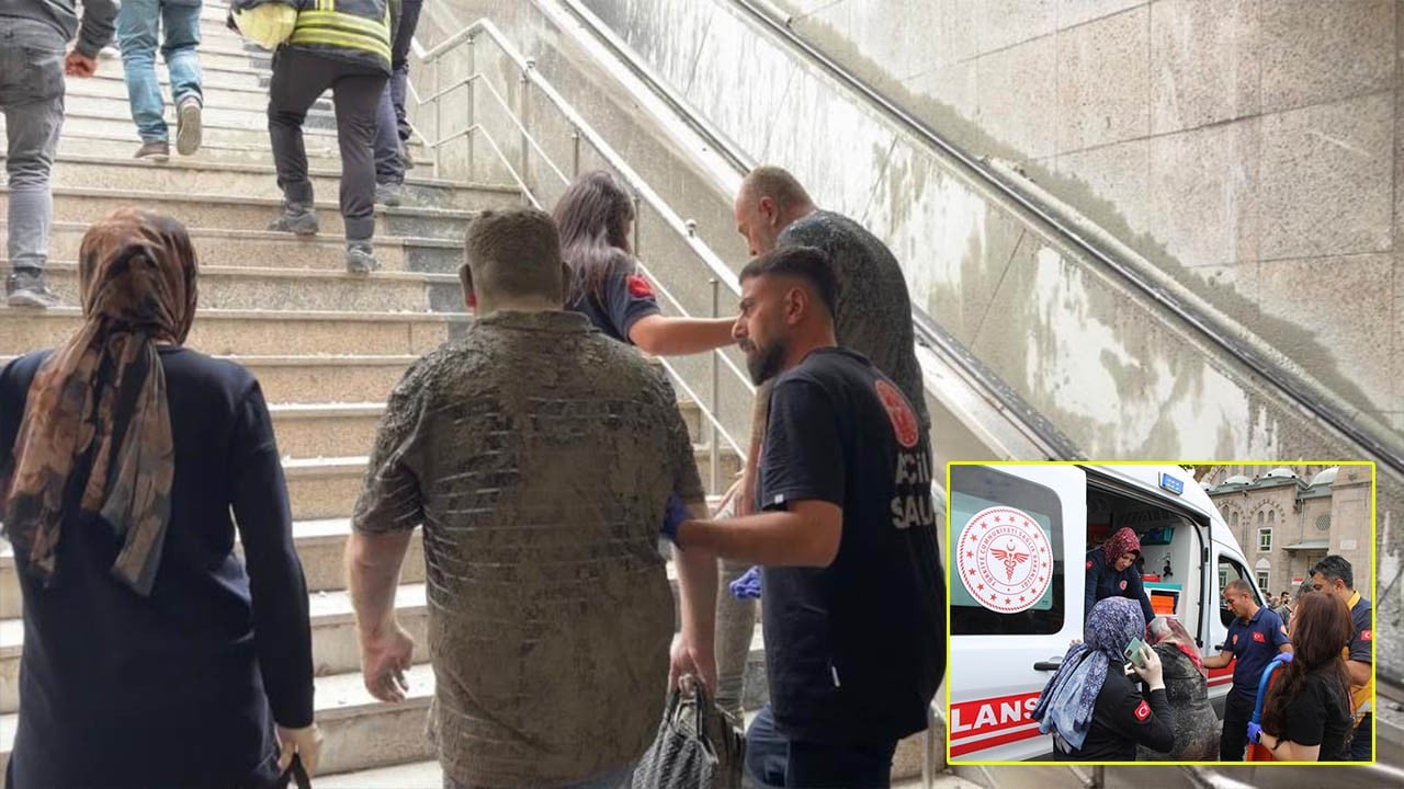 Beton mikserinin pompası patladı 5 kişi hastanelik oldu