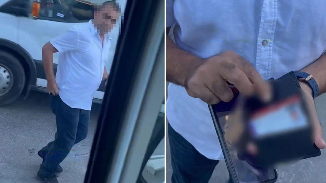 Bulun bu trafik magandasını! ‘Ne yazıyor burada bak’ deyip yumrukladı