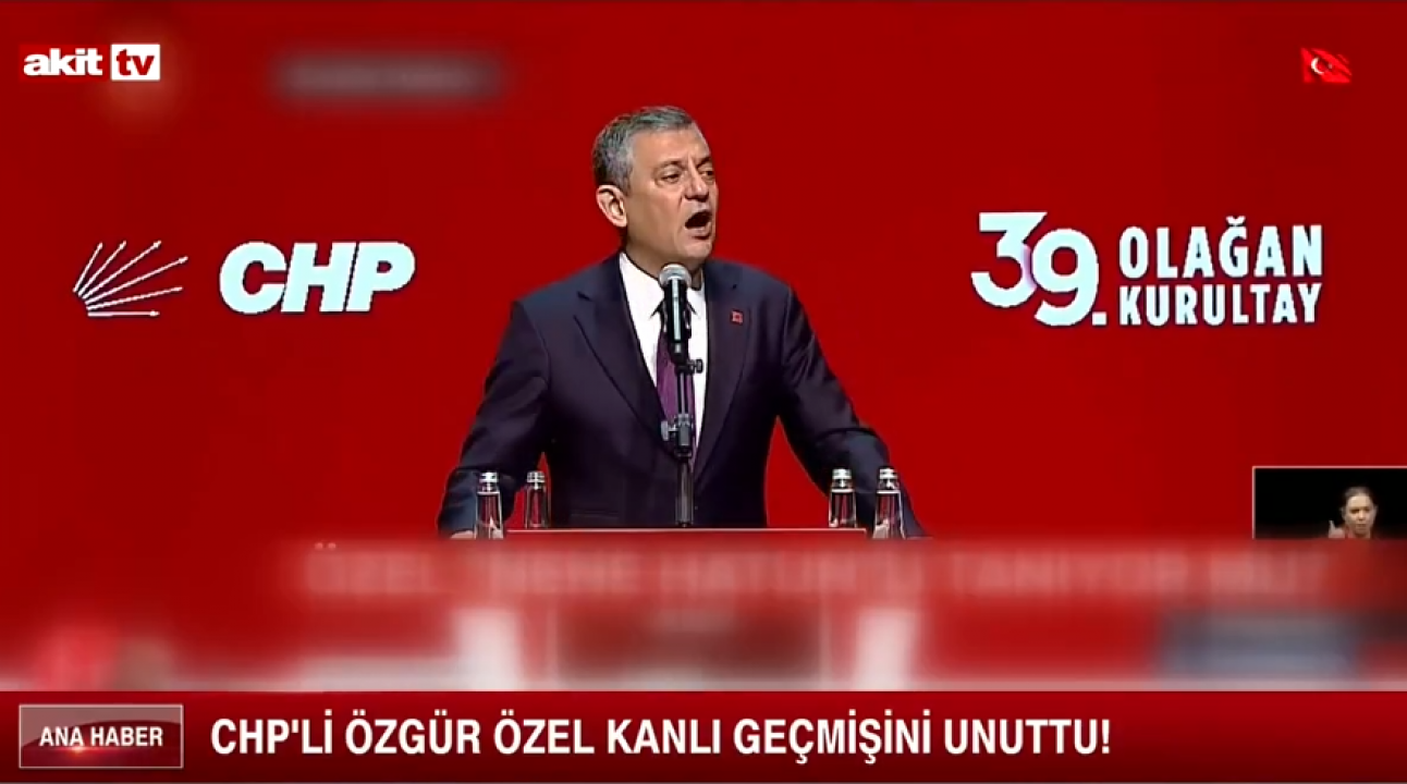 CHP'li Özgür Özel kanlı geçmişini unuttu!