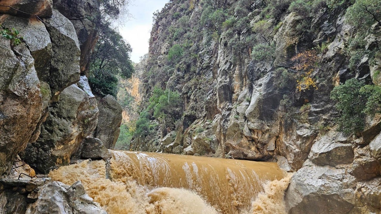 Debi yükseldi! Gökbük Kanyonu’nda görsel şölen