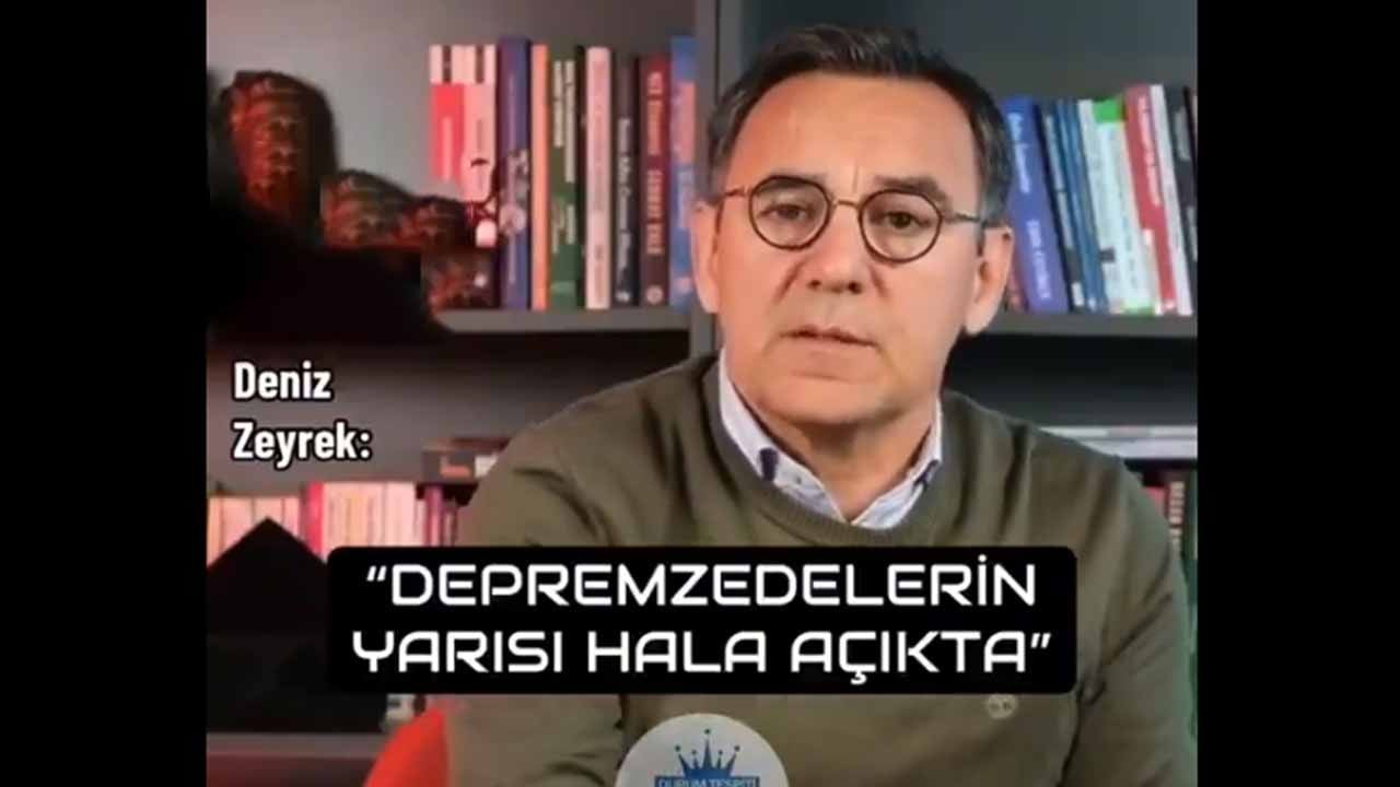 Deniz Zeyrek'in deprem konutları sözleri tepki çekti! İmamoğlu halkın parasıyla balık keyfi yaparken milyonları götürürken ses yok...