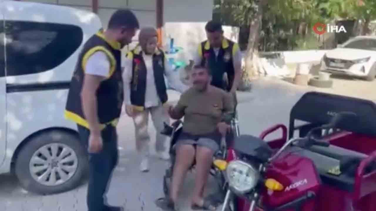  Engelli vatandaşın yüzü güldü: Çalınan akülü sandalyesine kavuştu!