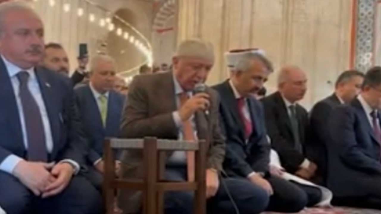 Erdoğan'dan Selimiye Camii’nde Kur’an-ı Kerim tilaveti