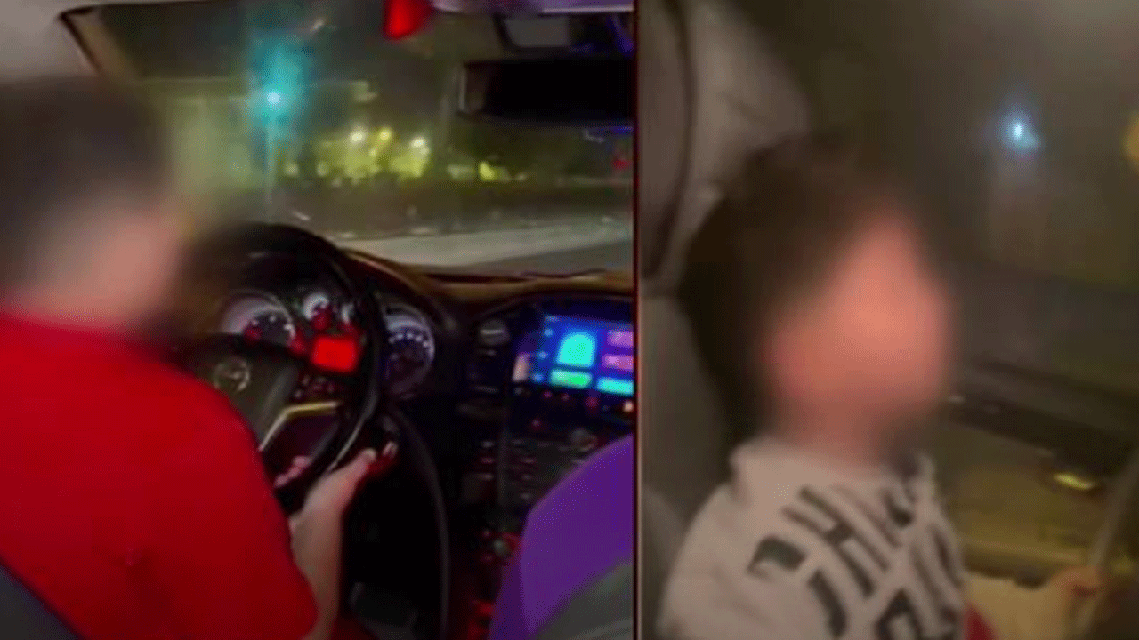 Esenyurt'ta tepki çeken görüntüler! Küçücük çocuğa araç kullandırdılar!