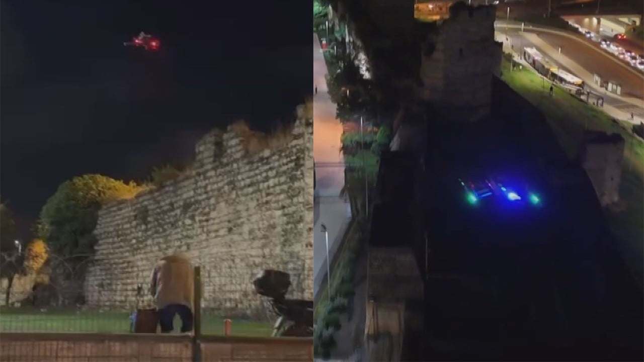 Fatih’te açık alanda alkol içenlere polis dronundan uyarı