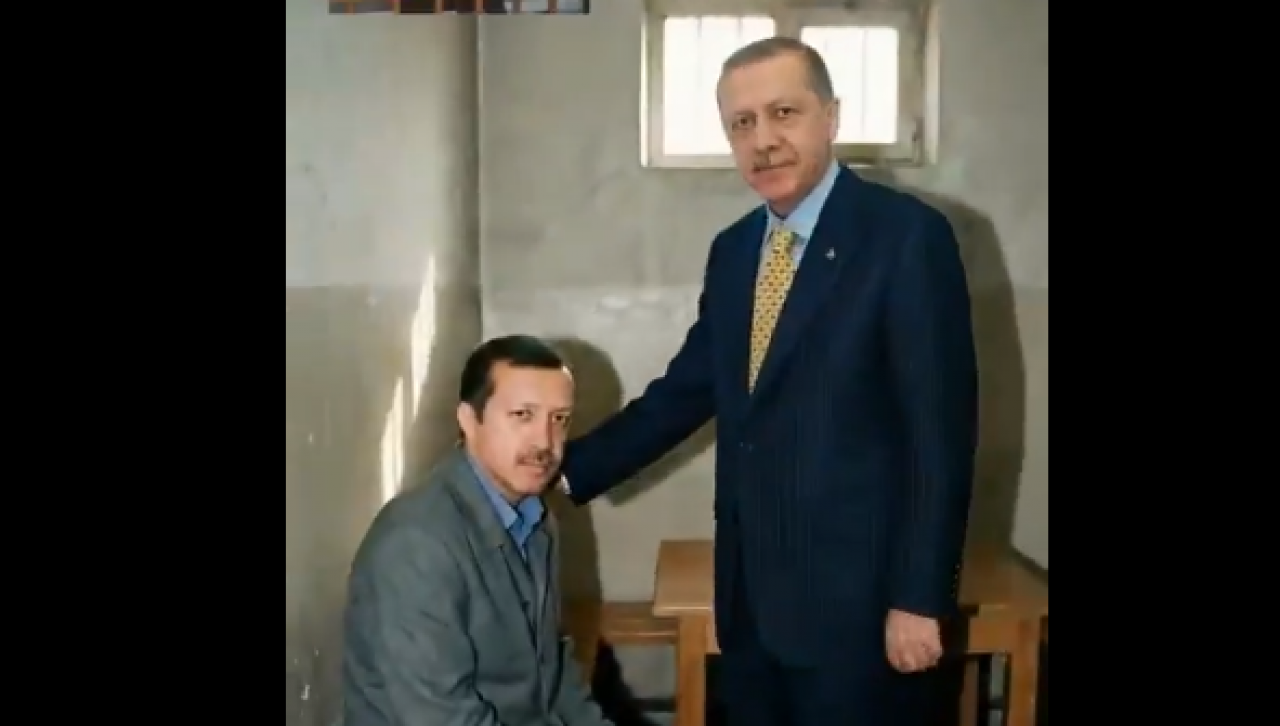 Görenleri duygulandıran o anlar! Erdoğan yıllar sonra kendi gençliğiyle karşı karşıya geldi: Yapay zeka teknolojisiyle geçmişe yolculuk