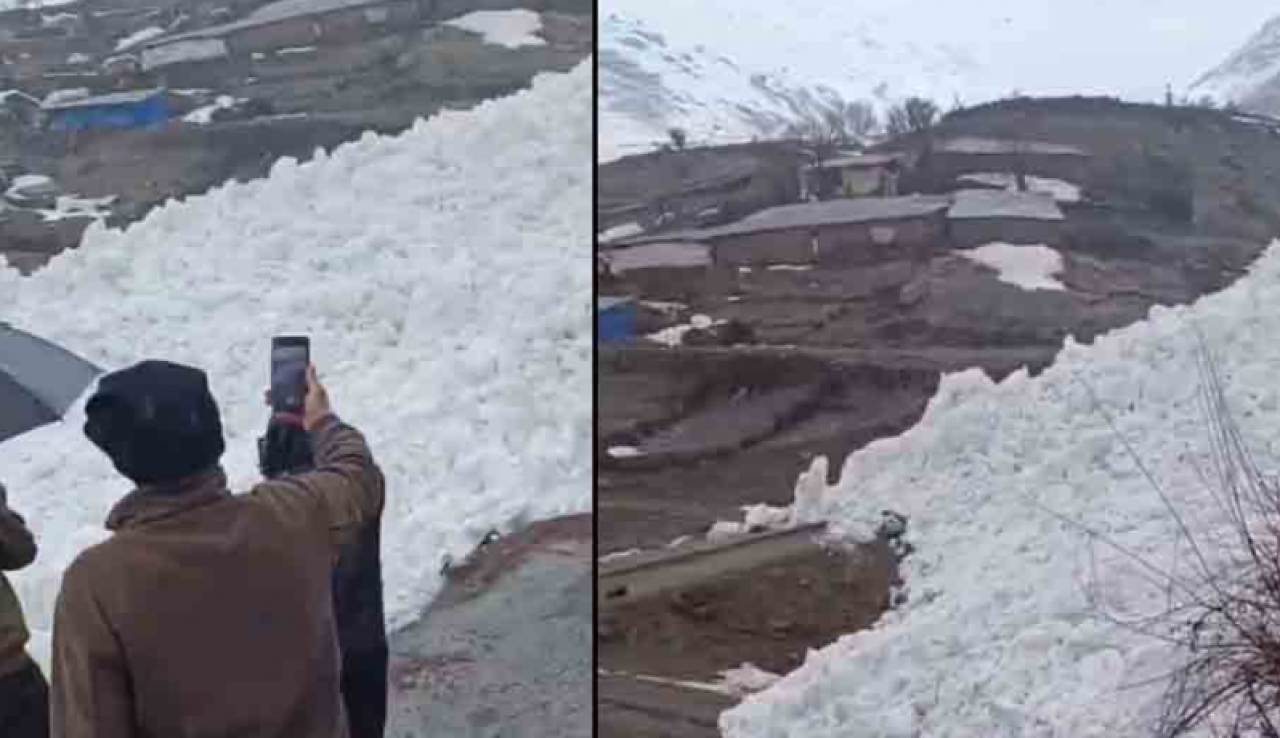 Hakkari'de facianın eşiğinden dönüldü: Çığ köyü teğet geçti
