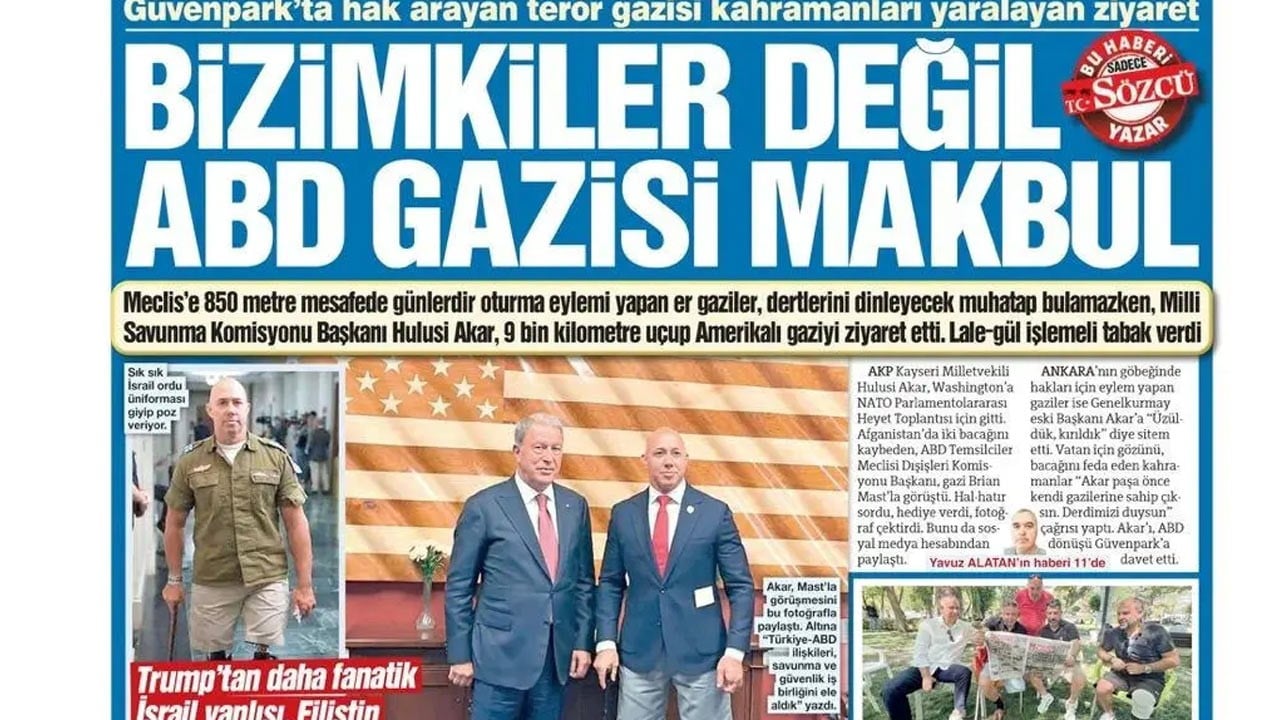 Hulusi Akar'dan Sözcü'ye tepki