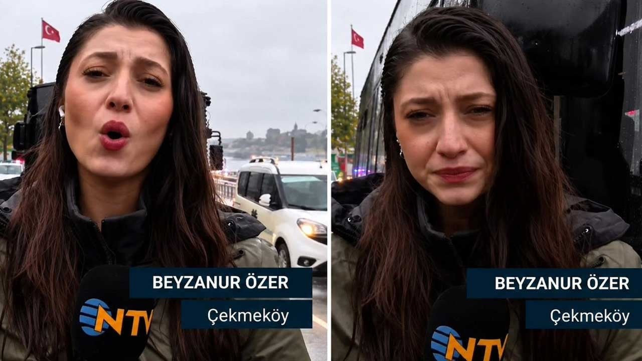 İETT otobüsü bunu da başardı! Canlı yayında kafaya ayna