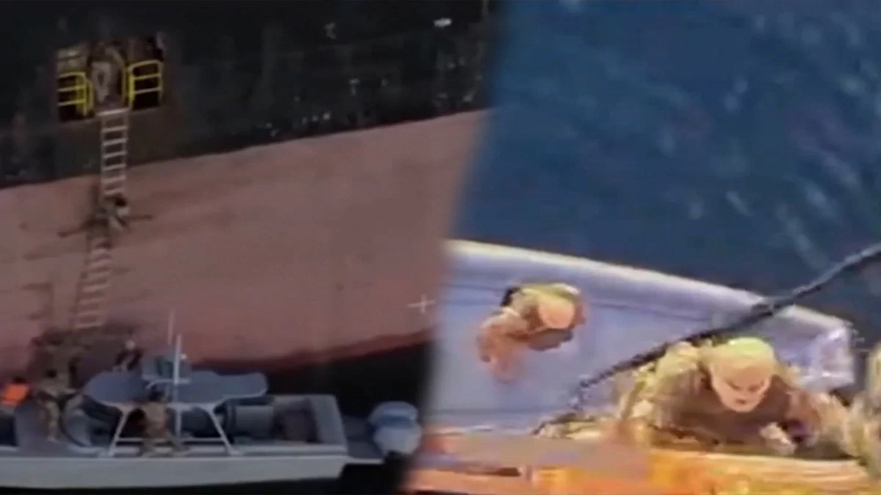 İran, operasyonun görüntülerini yayınladı İki gemiye böyle el koydu