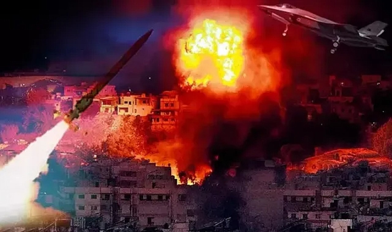 İşgalci İsrail saldırı videosunu yayınladı: İran’da yüzlerce hedefi vurduk