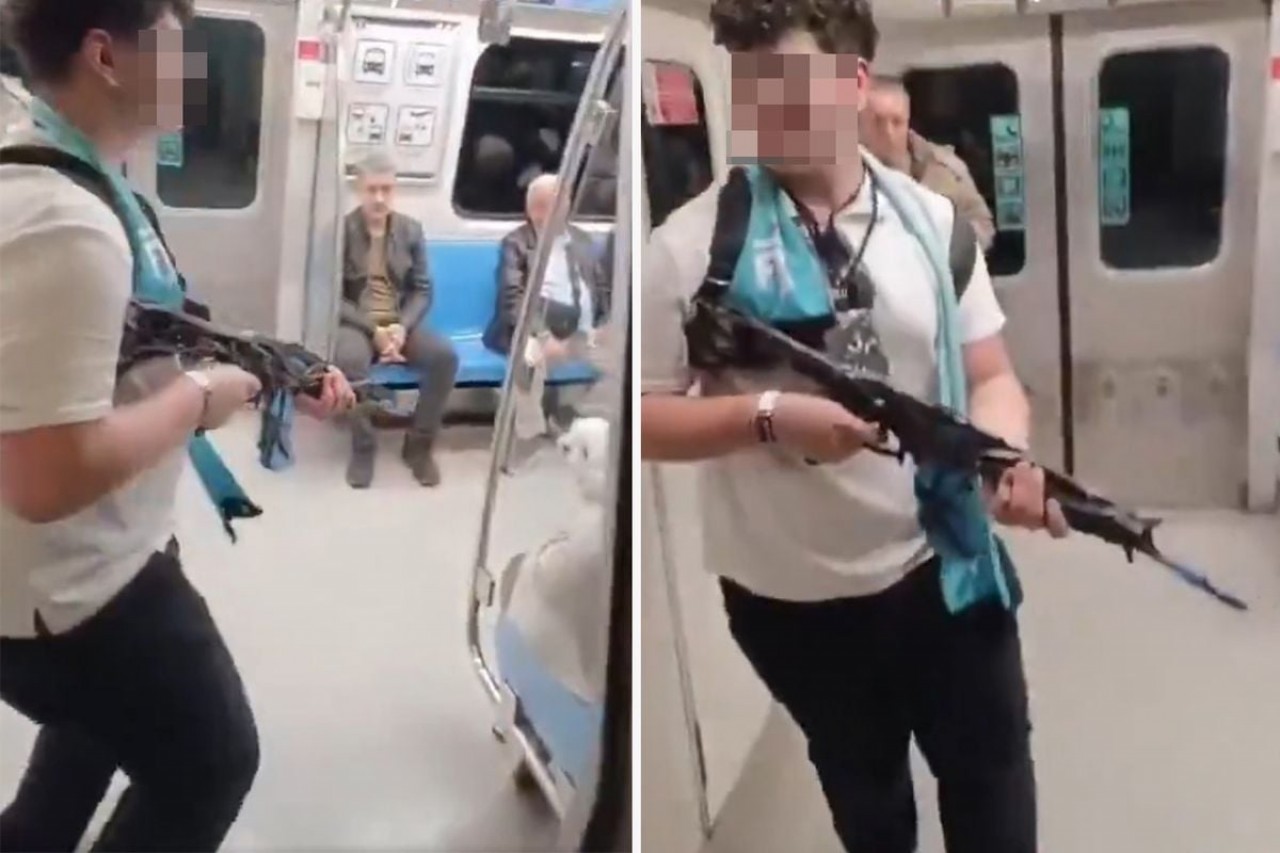 İstanbul’da metroda skandal görüntüler! Bu nasıl bir rezalet böyle