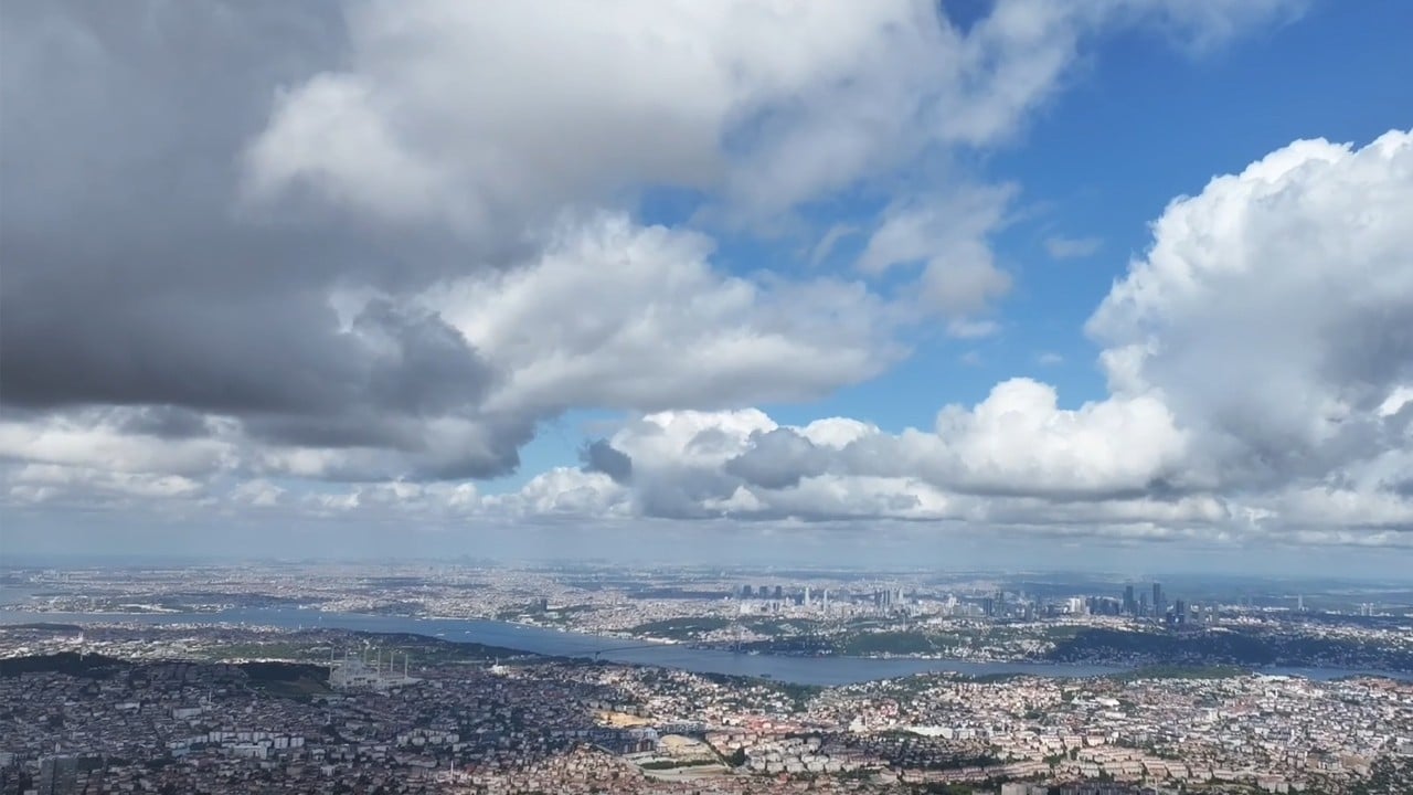 İstanbul’un bulutlarından görsel şölen
