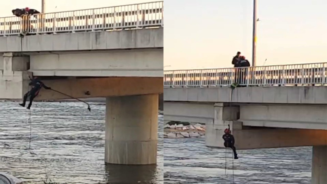 İtfaiyeden film gibi güvercin kurtarma operasyonu