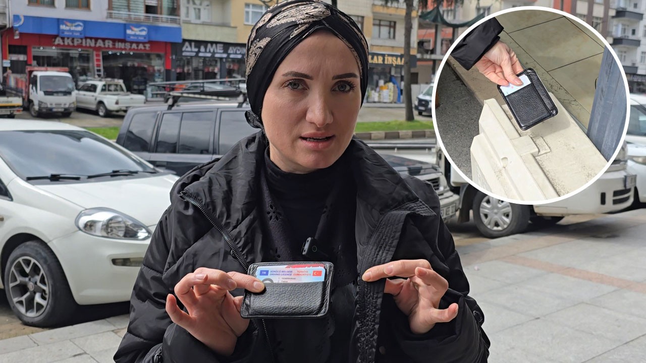 Kaybettiği cüzdanını yerde ararken yüksekte buldu