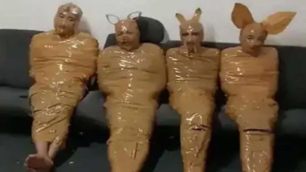 Mahalleli yakaladığı hırsızları 