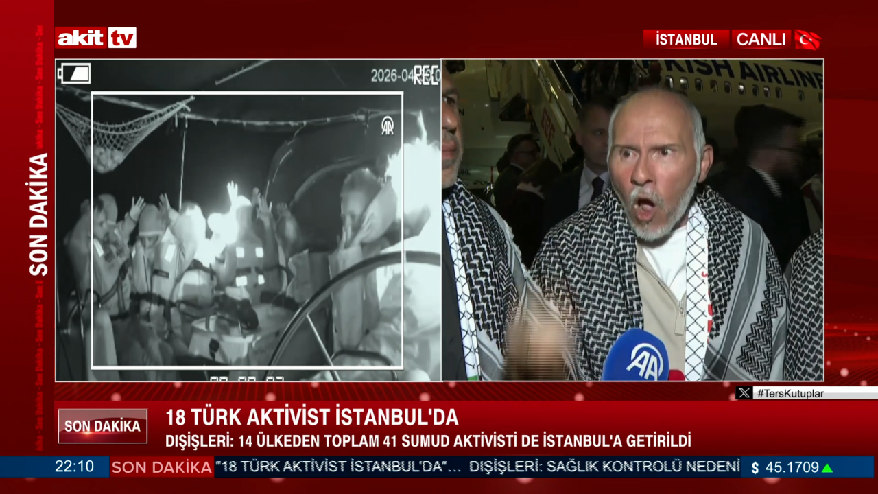 Mavi Marmara kahramanları yurda döndü! Siyonist eşkıyaların insanlık dışı zulmünü Akit TV'ye anlattılar!