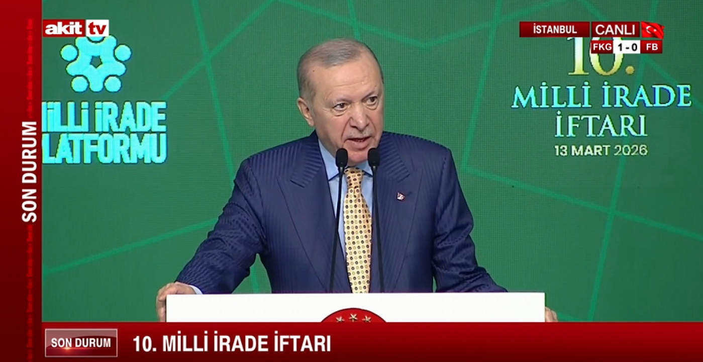 Milli İrade iftarında Erdoğan'dan dünyaya insanlık dersi! 