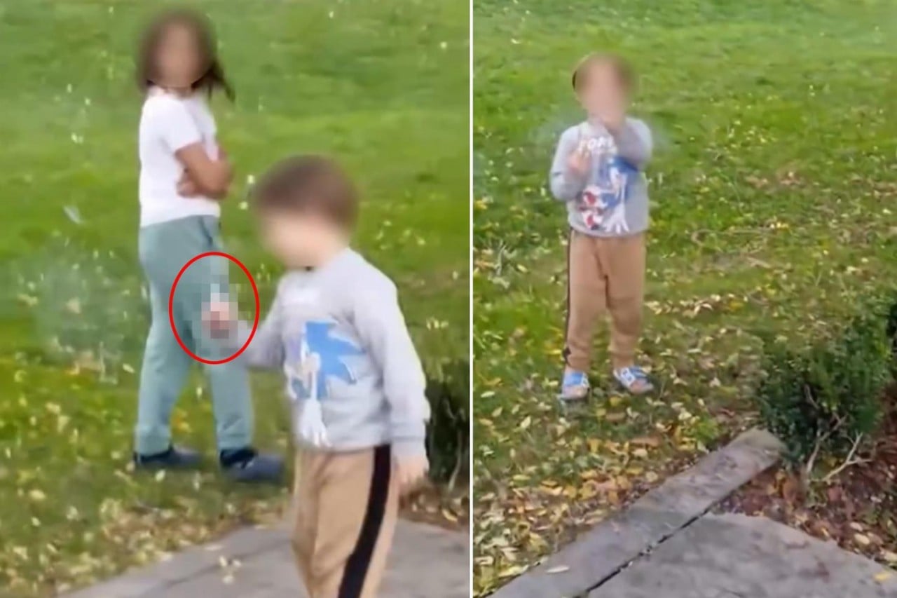 O ilimizde skandal görüntüler... 7 yaşındaki çocuk parkta sigara tüttürdü, uyaranlara bir de böyle el hareketi çekti