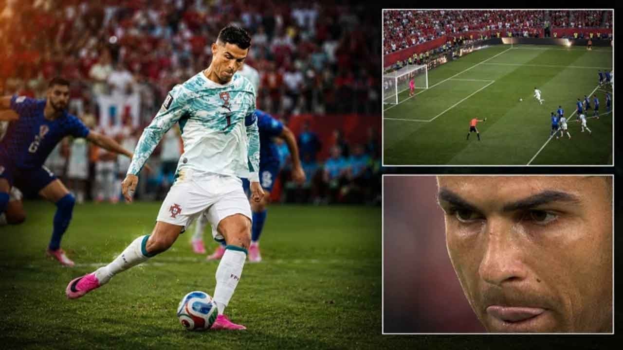 Ronaldo tüm dünyayı bir kez daha hayran bıraktı! Penaltıdan önce besmele çekti