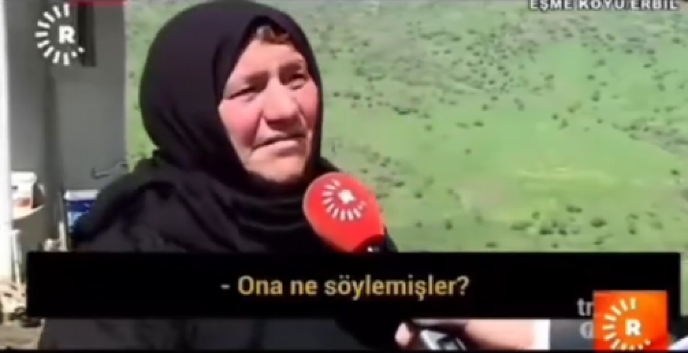 Rudaw'ın kirli oyunu elinde patladı: Kürt teyze Türk askerine kalkan oldu!