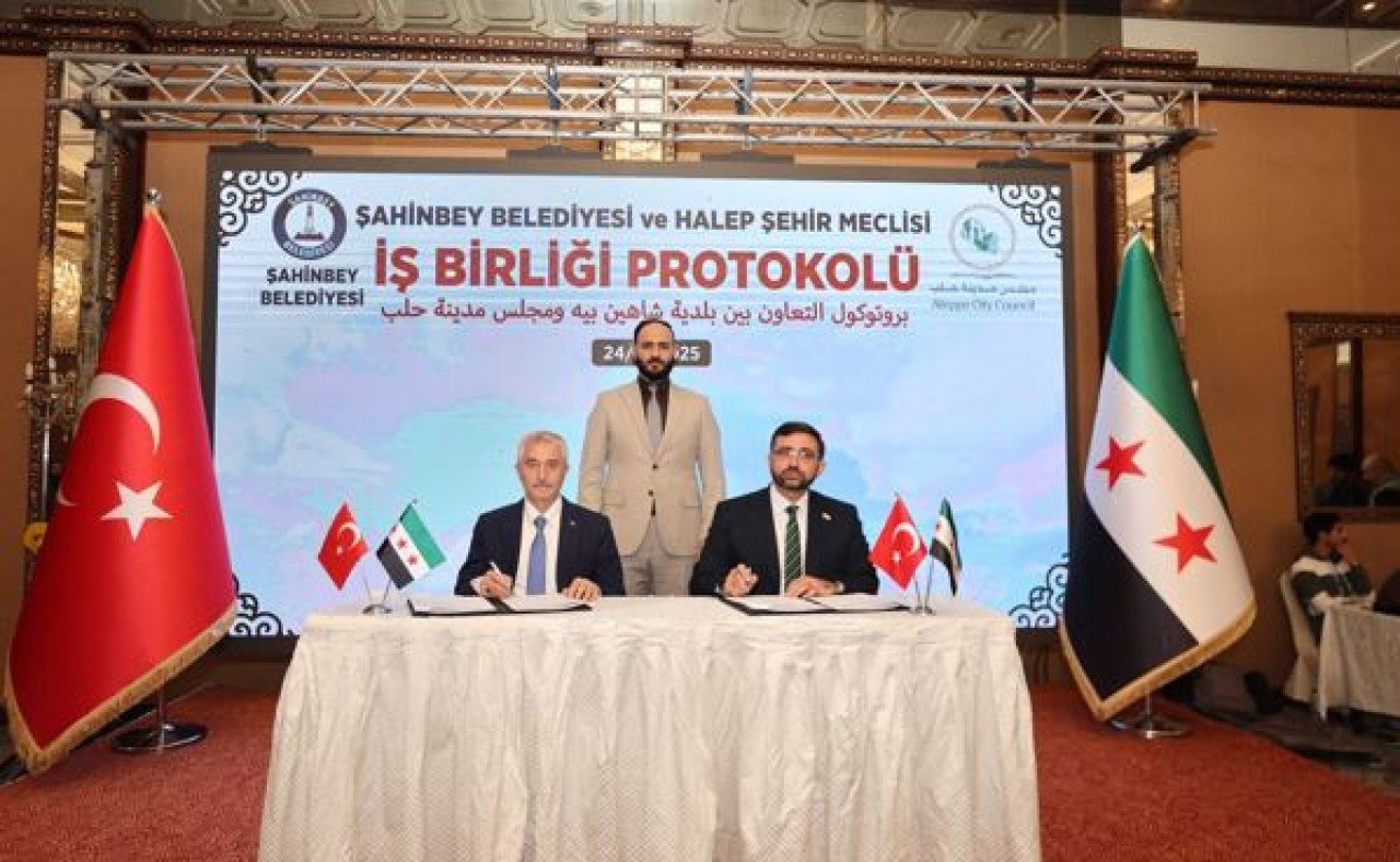 Şahinbey Belediyesi'nden Halep'e kardeşlik eli