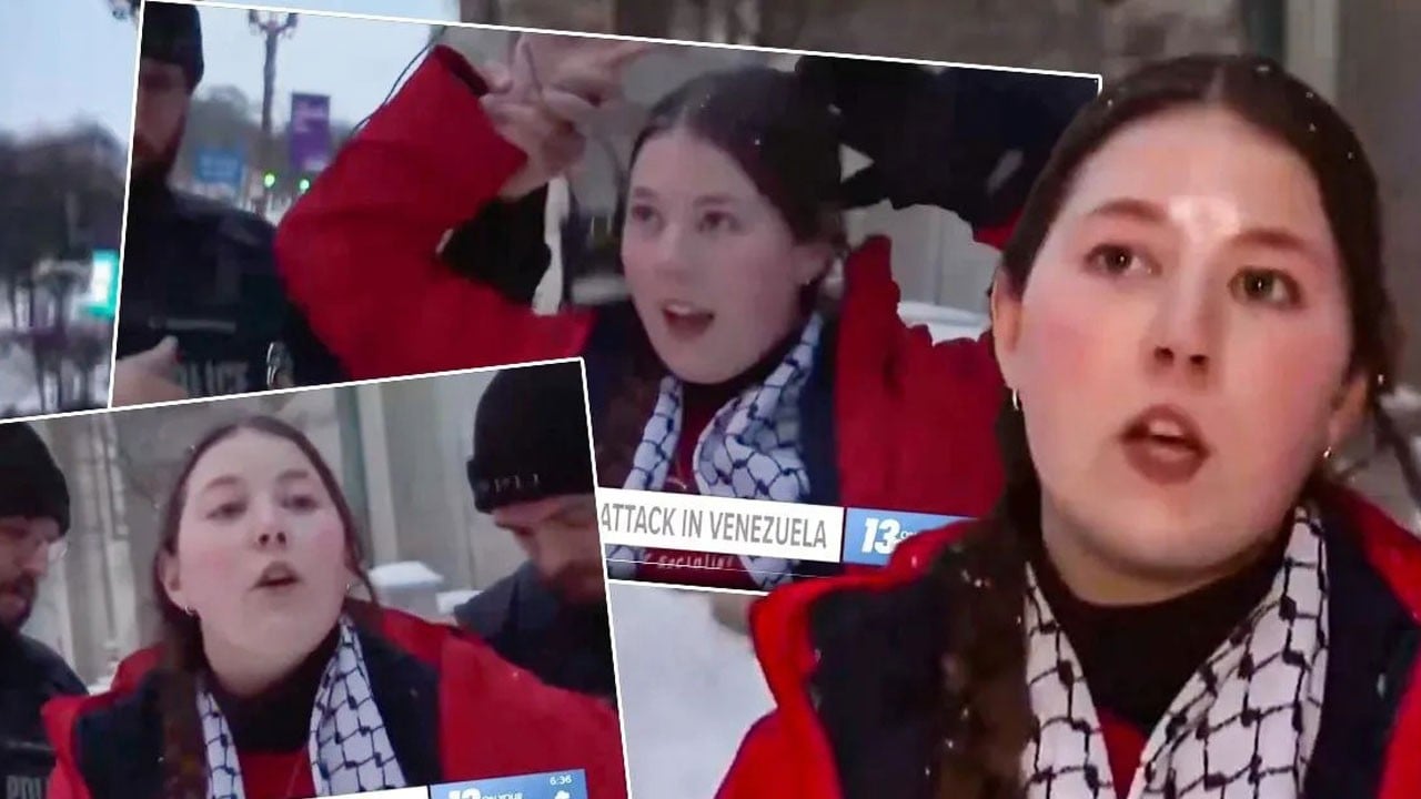 Sen misin Trump'ı eleştiren! Canlı yayında kelepçelenerek götürüldü