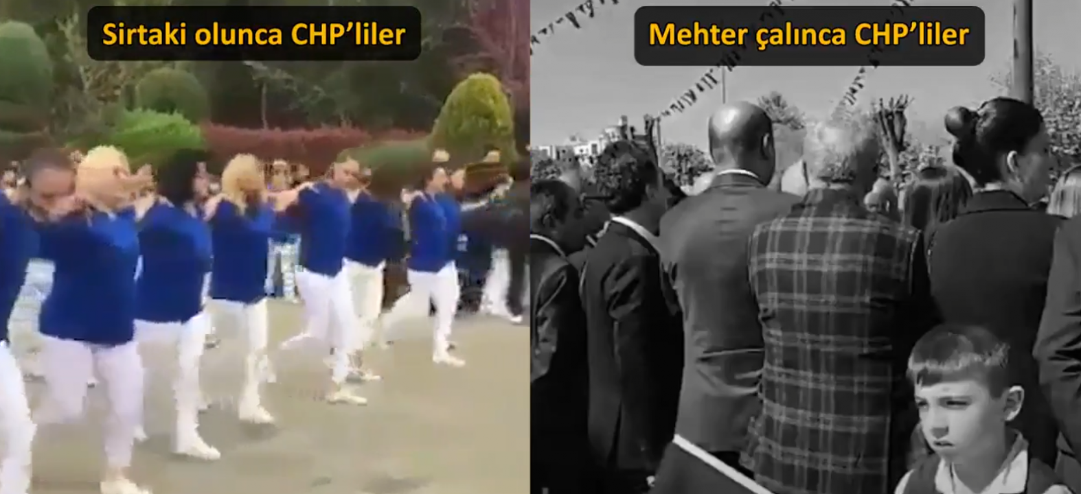 Sirtakiye alkış, mehtere sırt: İşte CHP