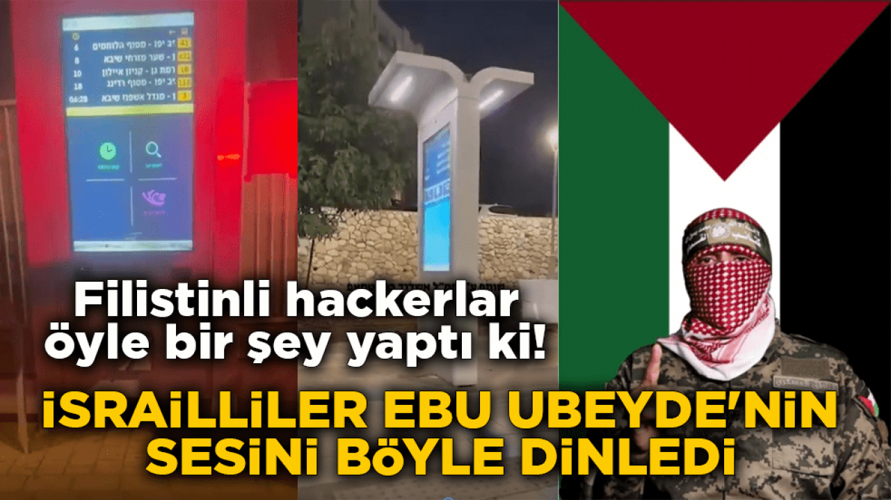 Siyonistler şokta! Filistinli hackerlar İsraillilere Ebu Ubeyde'nin sesini dinletti!