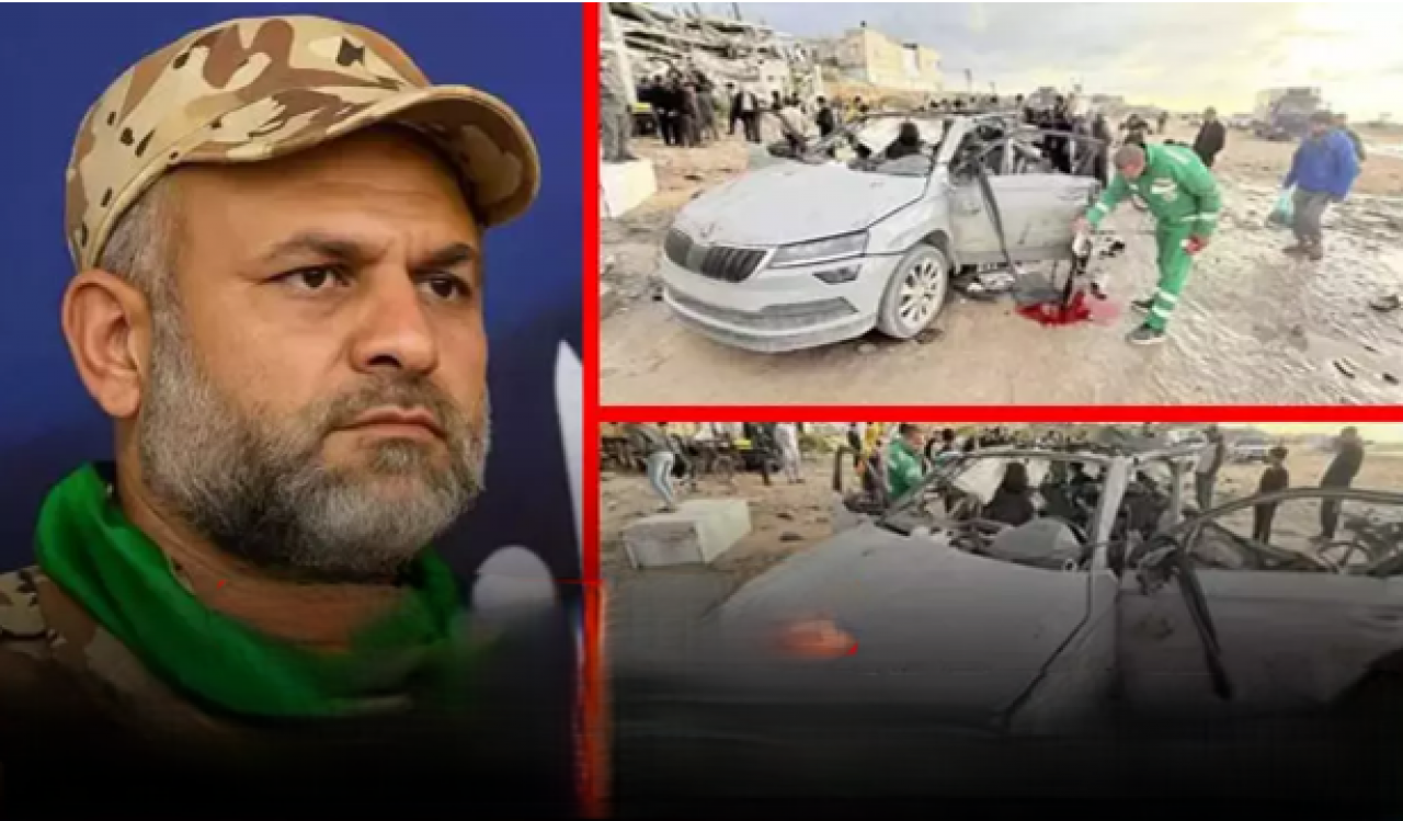 Soykırımcı katil İsrail’den alçak suikast: Kassam komutanı Raad Saad’ı hedef alan saldırının görüntüleri yayınlandı
