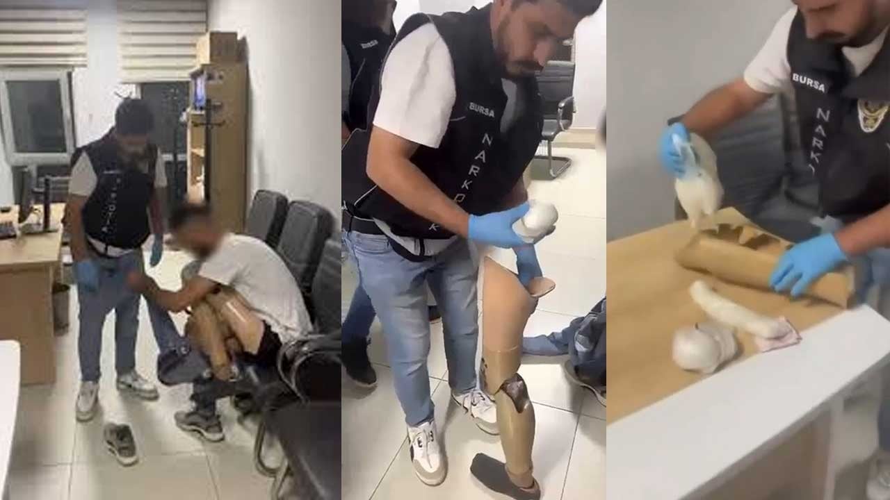 Suriyeli zehir taciri ‘yuh artık’ dedirtti! Protez bacakta 830 gram zehir