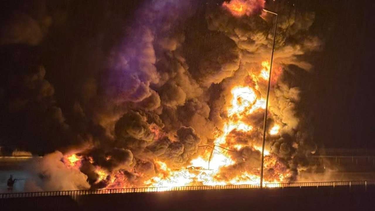 TAG Otoyolu'nda korku dolu anlar