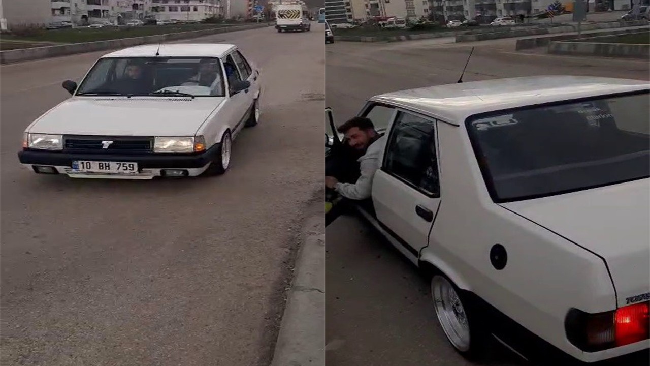 Ters yönde giden trafik canavarı pişkin tavrıyla tepki çekti