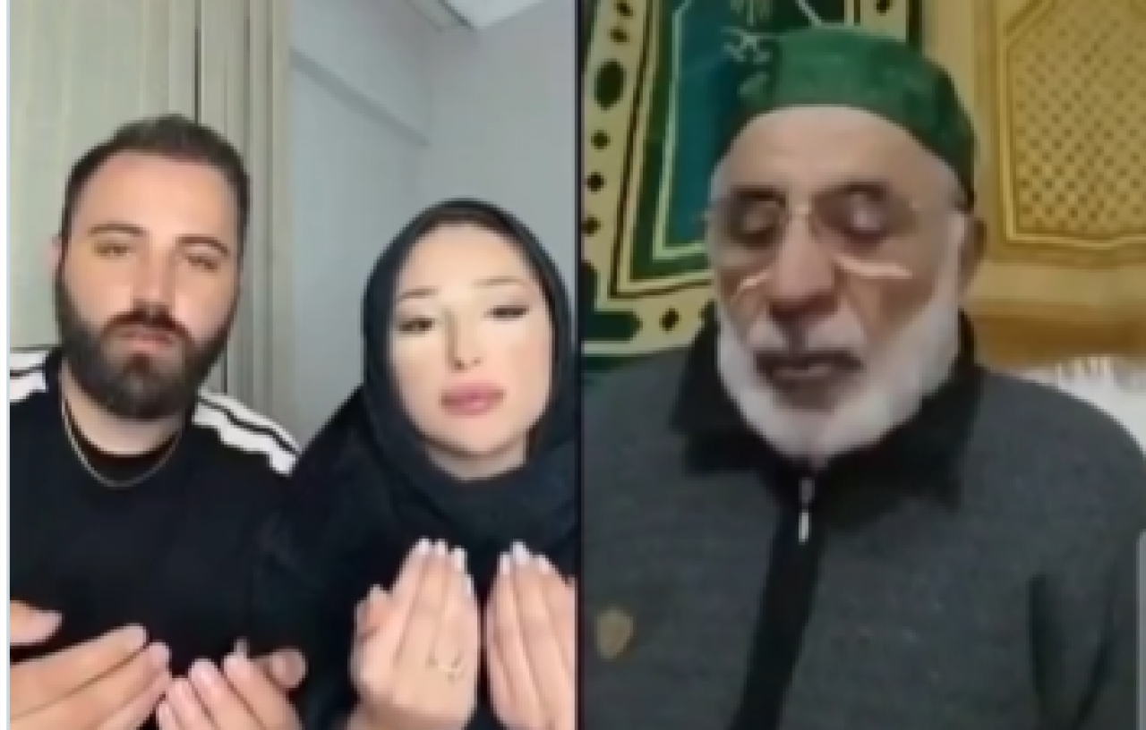 TikTok'ta rezaletin böylesi görülmedi! Canlı yayında dini nikah kıyarak kutsal değerleri ayaklar altına aldılar!