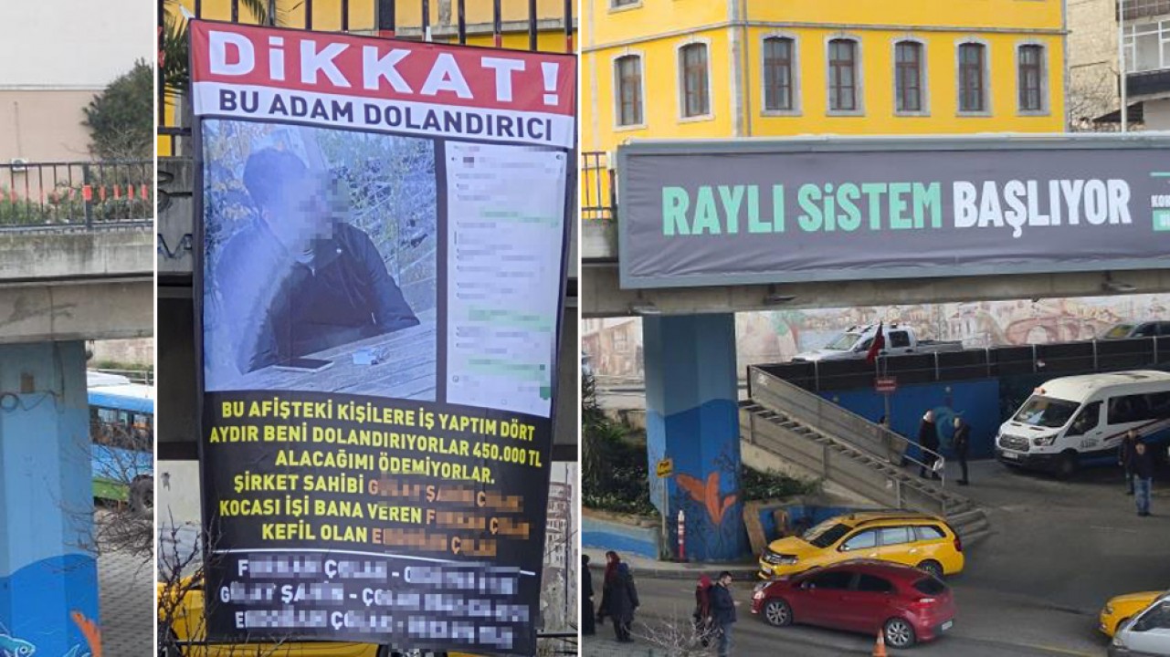 Trabzon'da garip afiş