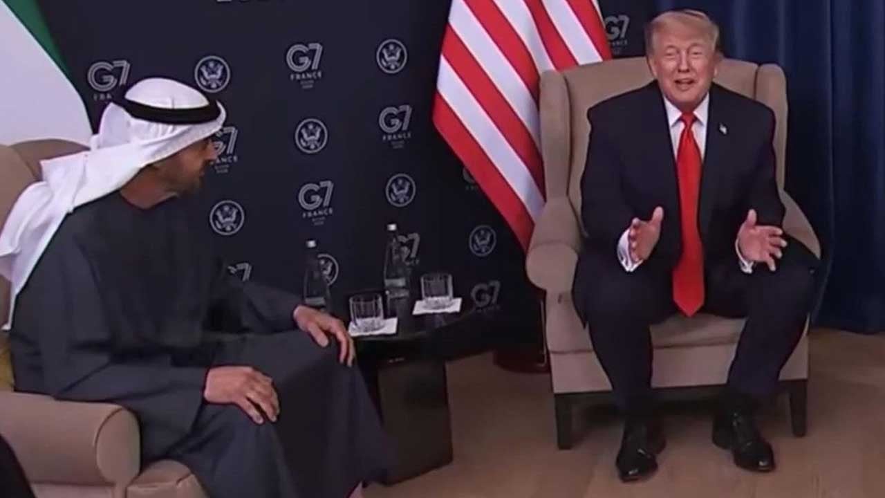 Trump, BAE lideri Al Nahyan ile dalga geçti