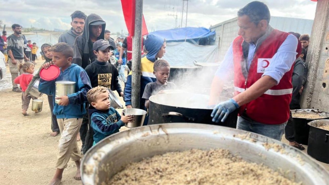 Türk Kızılay'ın İyilik Gemisi yardımları Gazze'de