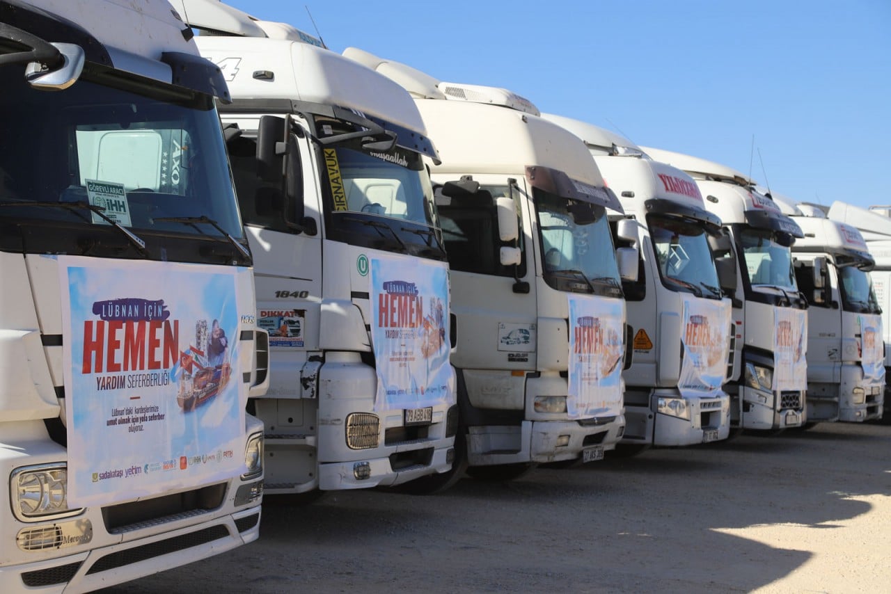 Türkiye’deki STK’lardan Lübnan’a 1,2 milyar TL değerinde insani yardım