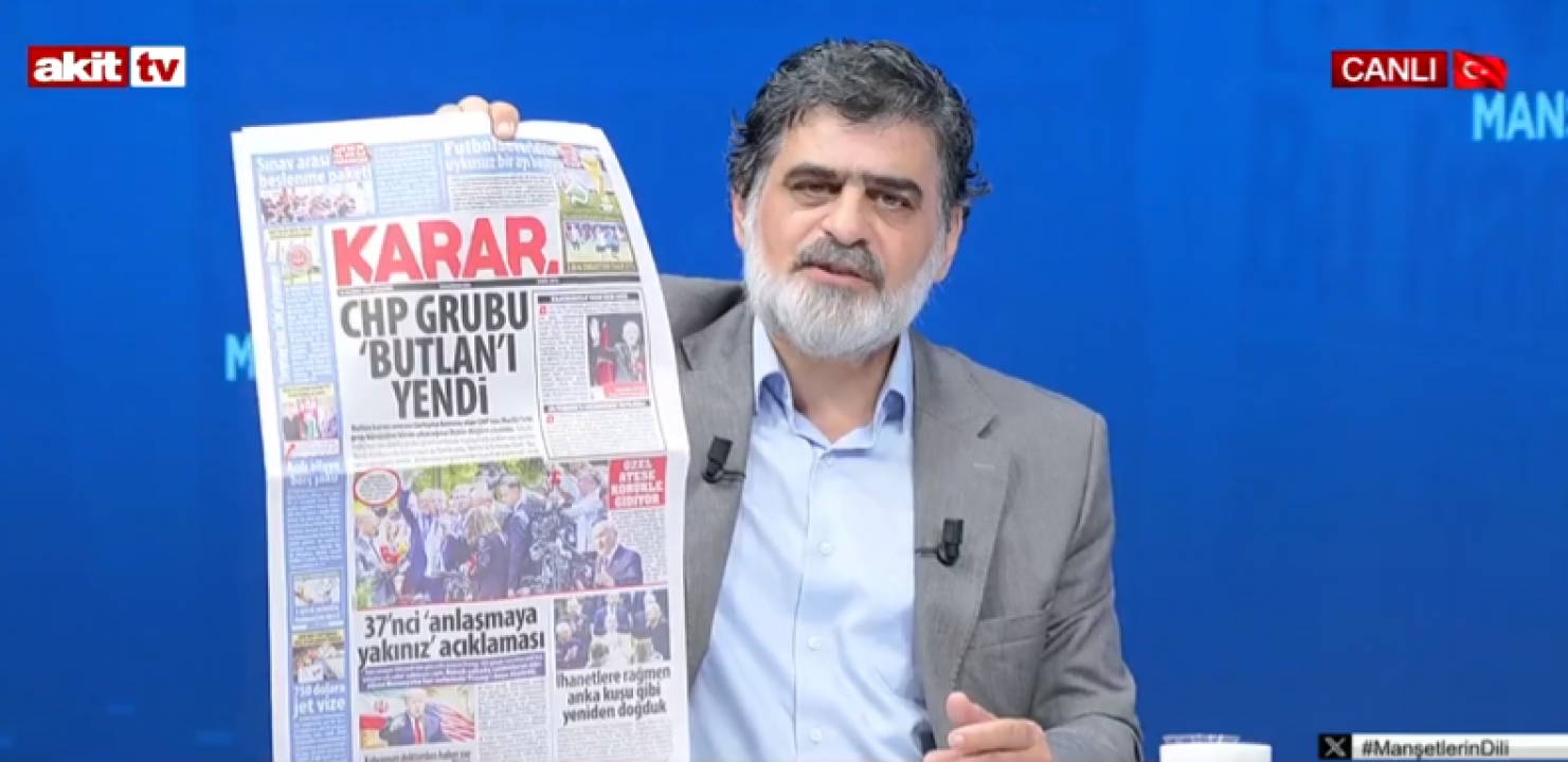Utanmanız yoksa bu manşeti de atın ‘Karar’cılar! 'Özgür Özel’in vandalları Akit’i yendi'
