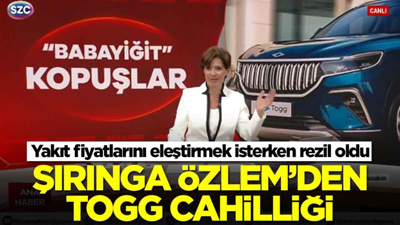 Yakıt fiyatlarını eleştirmek isterken rezil oldu: Şırınga Özlem'den TOGG cahilliği