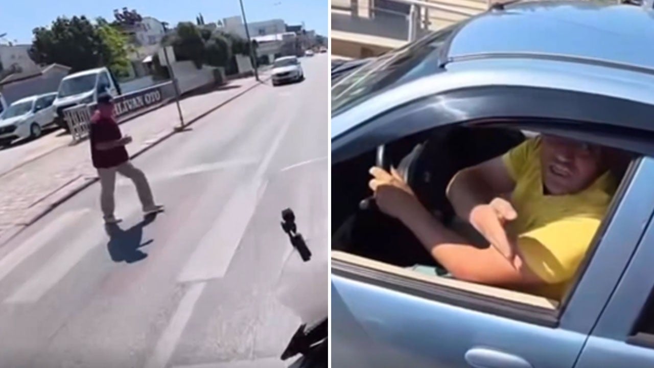 Yaya geçidinde pes dedirten anlar: Ne yol veriyorsun? Verme, geç!