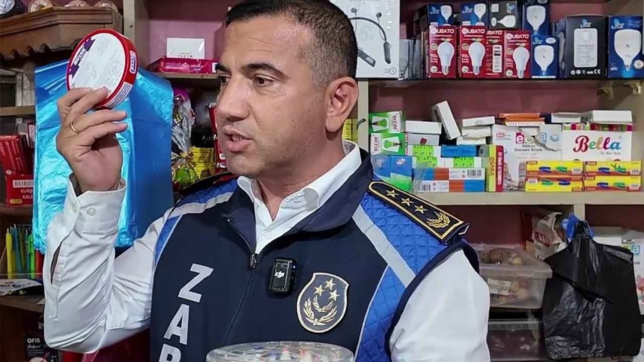 Zabıta okul kantininde suçüstü yakaladı! Son kullanma tarihi 21 gün geçen zehri savunması şoke etti!
