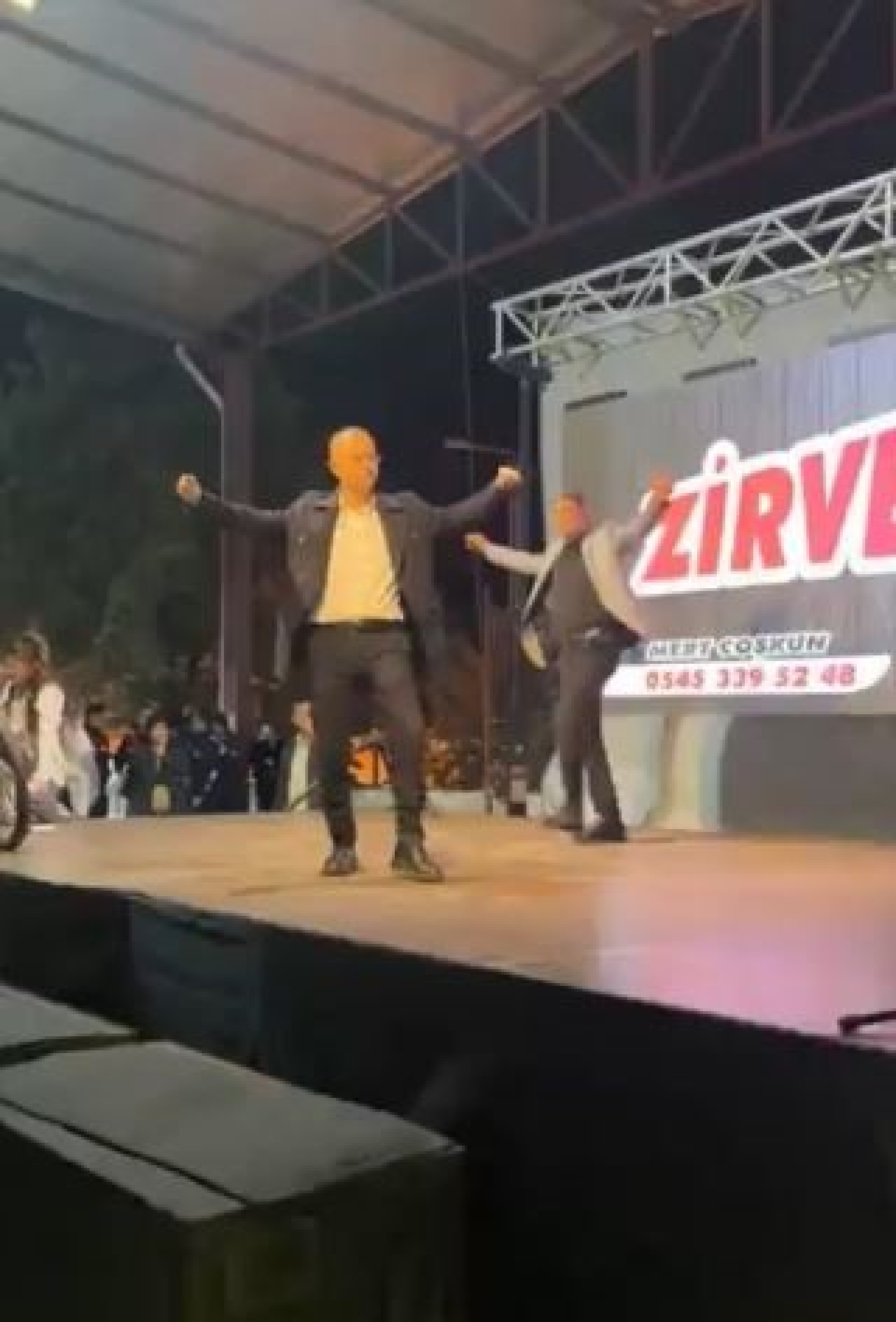 Zeybeğin son adımı hayatını kurtardı: başkan saniyelerle ölümden döndü