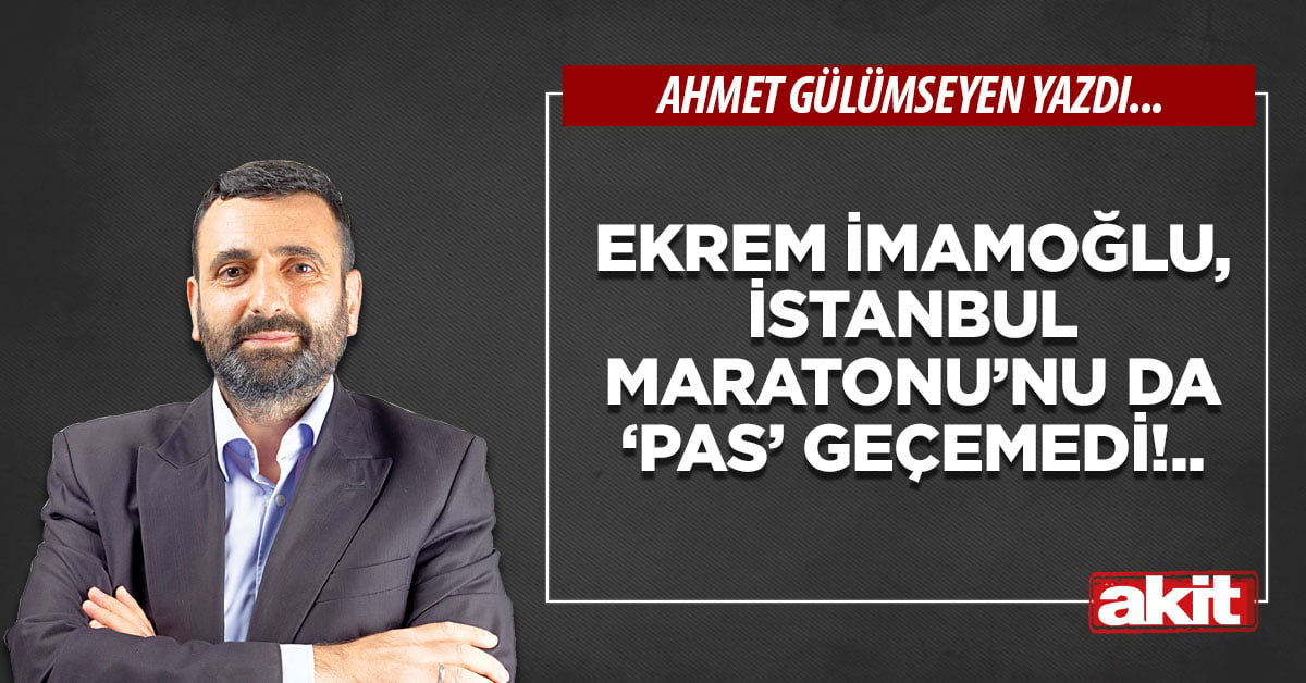 Ekrem İmamoğlu, İstanbul Maratonu’nu da ‘pas’ geçemedi!..