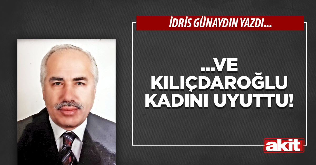 …Ve Kılıçdaroğlu kadını uyuttu!