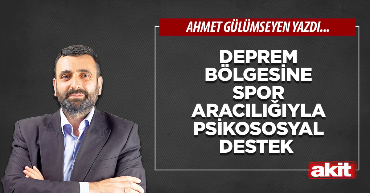 Deprem bölgesine spor aracılığıyla psikososyal destek