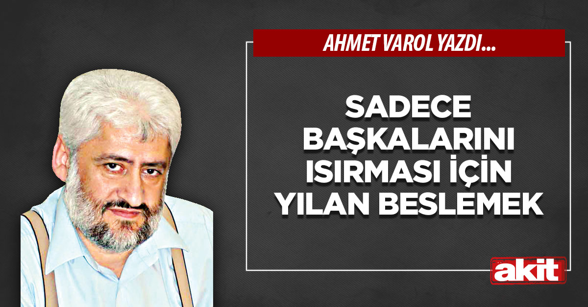 Sadece başkalarını ısırması için yılan beslemek