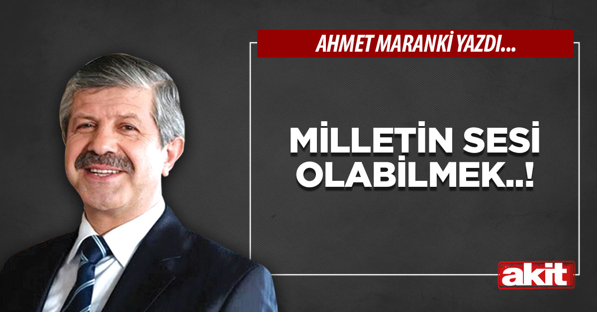 Milletin sesi olabilmek..!