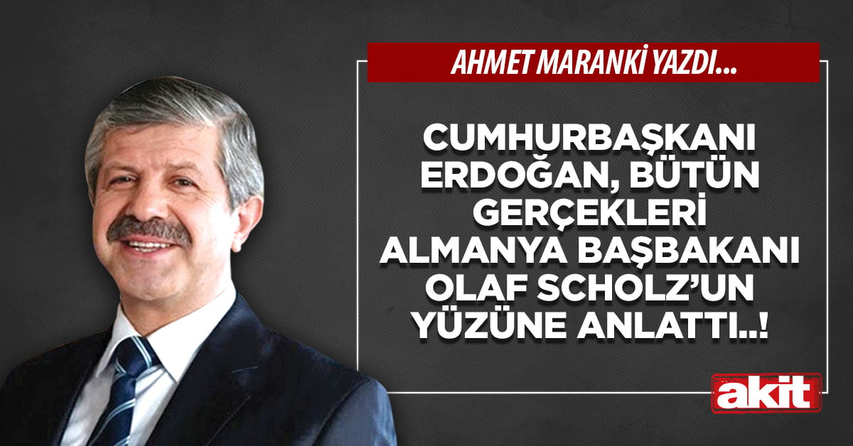 Cumhurbaşkanı Erdoğan, bütün gerçekleri Almanya Başbakanı Olaf Scholz’un yüzüne anlattı..!