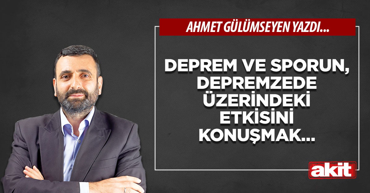 Deprem ve sporun, depremzede üzerindeki etkisini konuşmak…